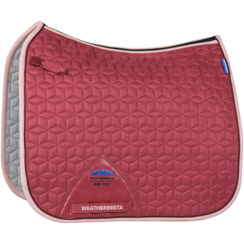 2026 WeatherBeeta Cuir Elite Air-Tec Dressage Tapis De Selle 1030346015 - Wine Plum